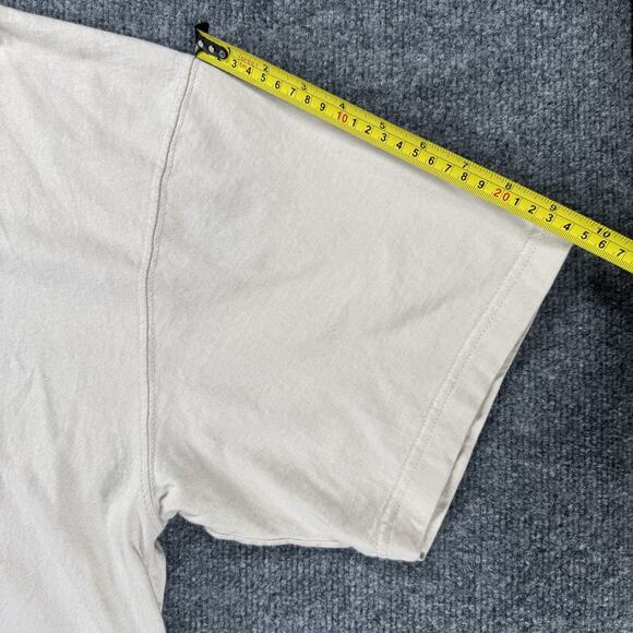 Von Dutch Originals T Shirt Huge Spell Out Logo Puffy Print Brown Beige Mens 3XL - Picture 8 of 8